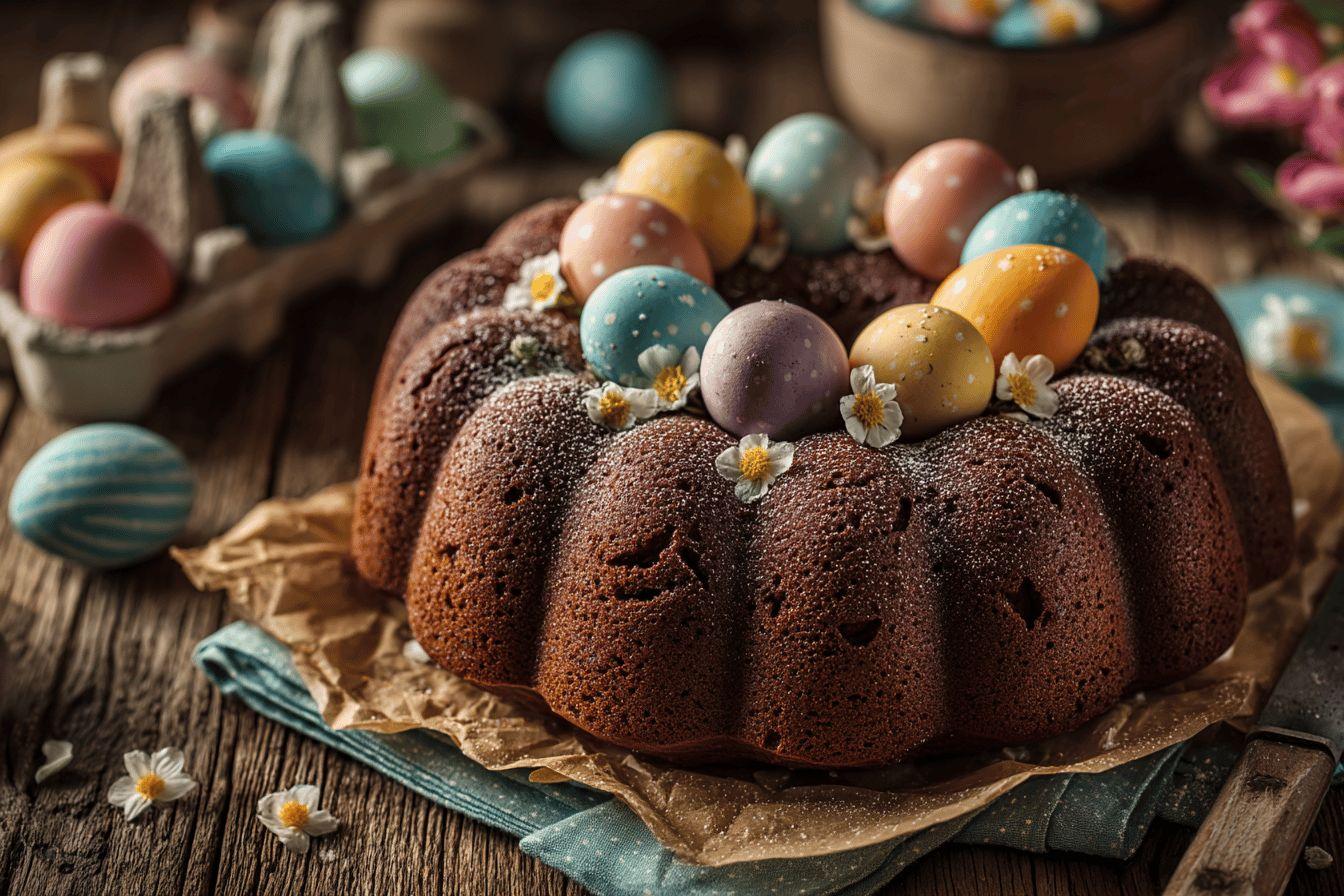 Gâteau nid de pâques